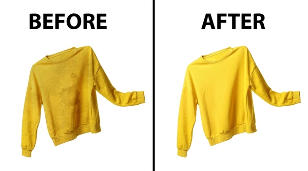 yellow-sweatshirt-before-after-drycleaning-600nw-2158254363